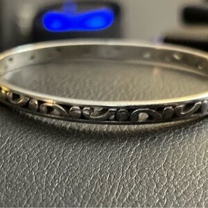 Brighton Silver Textured Bracelet Timeless Design